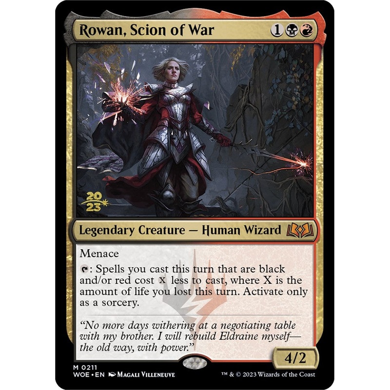 Rowan, Scion of War [Wilds of Eldraine Prerelease Promos]