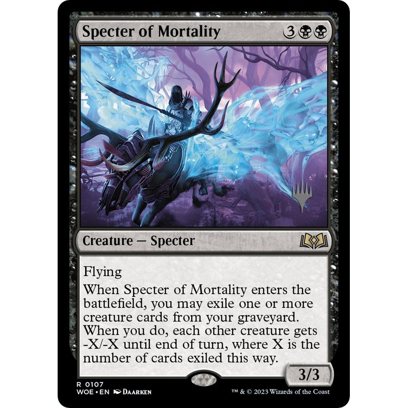 Specter of Mortality (Promo Pack) [Wilds of Eldraine Promos]