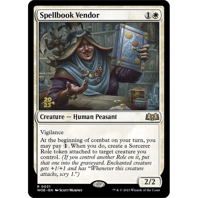 Spellbook Vendor [Wilds of Eldraine Prerelease Promos]