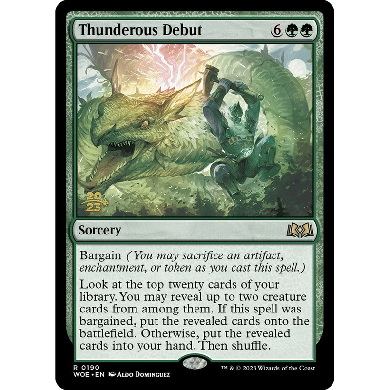 Thunderous Debut [Wilds of Eldraine Prerelease Promos]