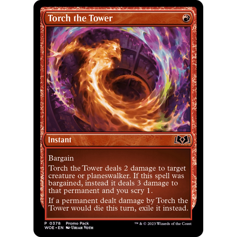 Torch the Tower (Promo Pack) [Wilds of Eldraine Promos]