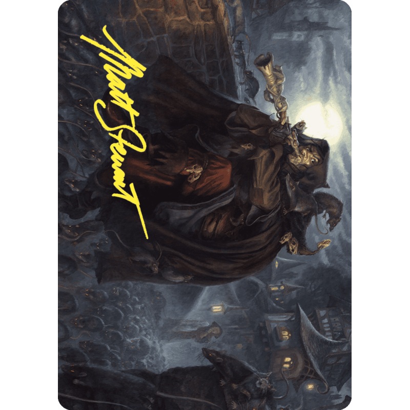 Totentanz, Swarm Piper Art Card (Gold-Stamped Signature) [Wilds of Eldraine Art Series]