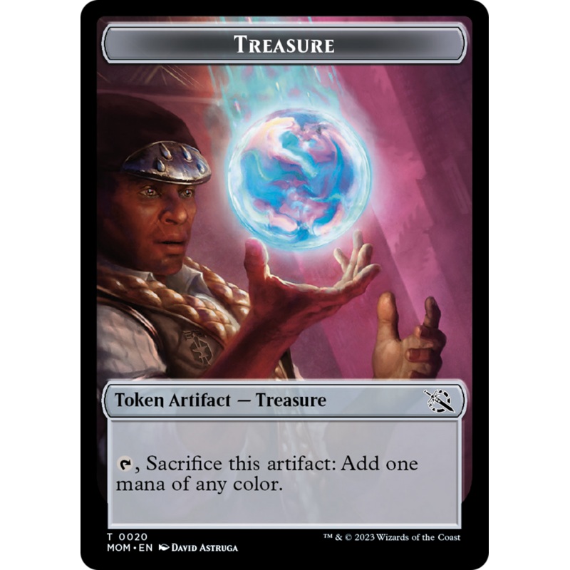 Treasure // Gremlin Double-Sided Token [March of the Machine Commander Tokens]