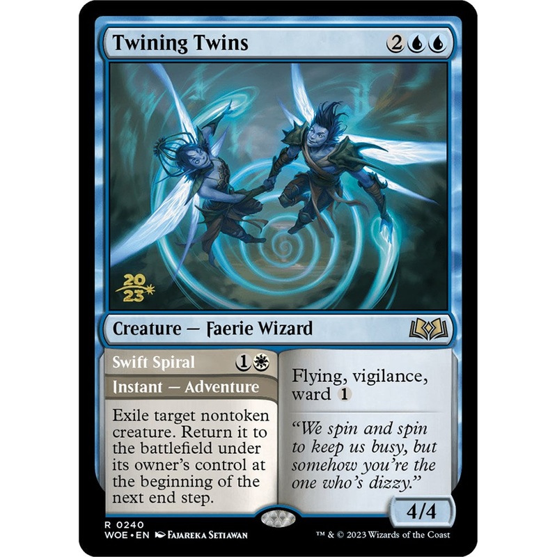 Twining Twins // Swift Spiral [Wilds of Eldraine Prerelease Promos]