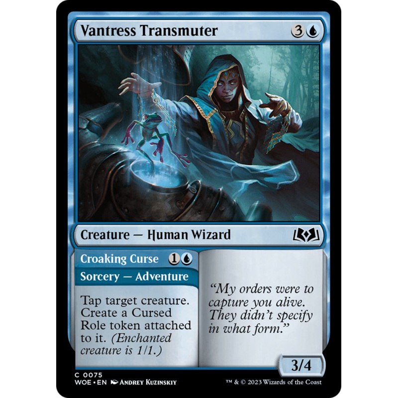 Vantress Transmuter // Croaking Curse [Wilds of Eldraine]