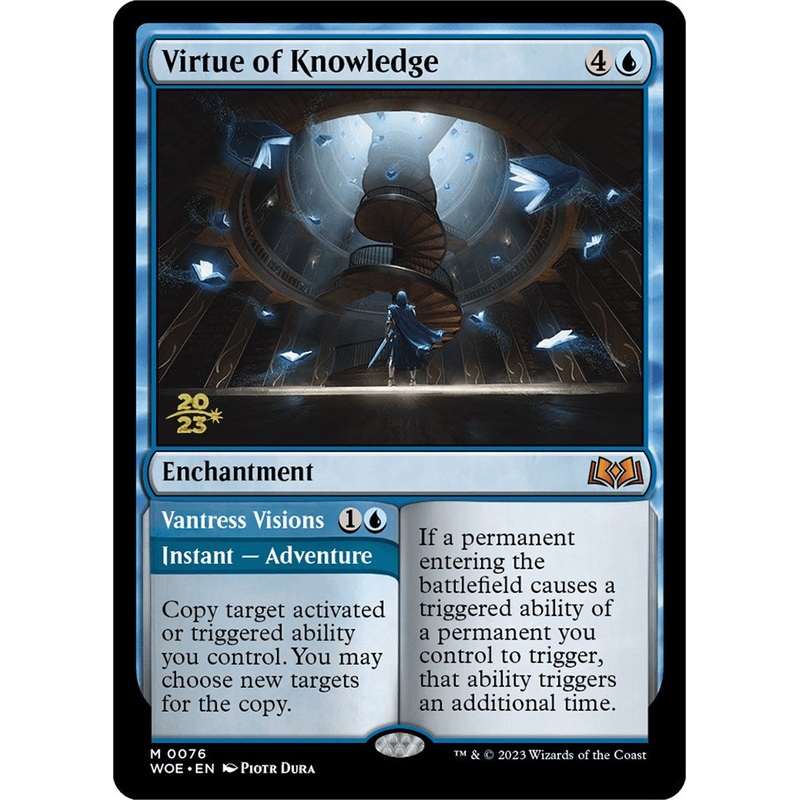 Virtue of Knowledge // Vantress Visions [Wilds of Eldraine Prerelease Promos]
