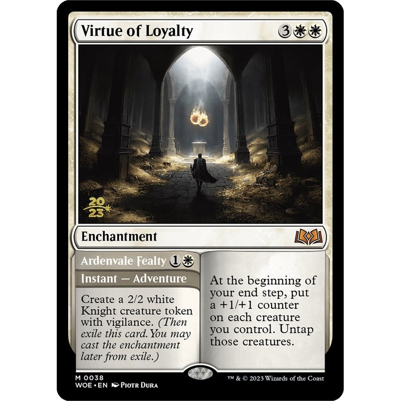 Virtue of Loyalty // Ardenvale Fealty [Wilds of Eldraine Prerelease Promos]