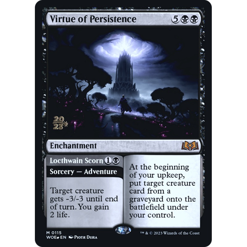 Virtue of Persistence // Locthwain Scorn [Wilds of Eldraine Prerelease Promos]