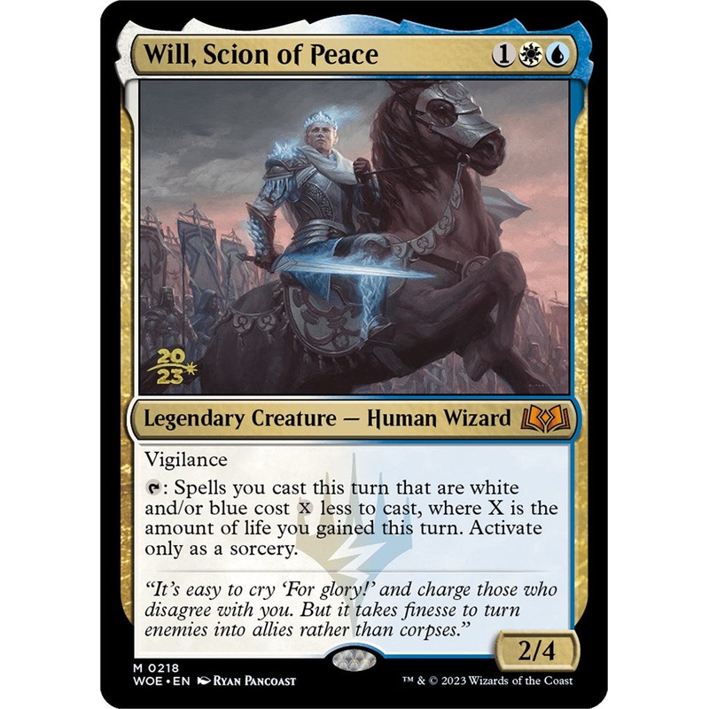 Will, Scion of Peace [Wilds of Eldraine Prerelease Promos]