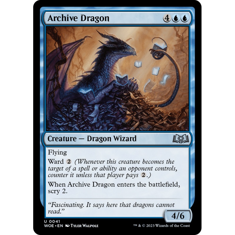 Archive Dragon [Wilds of Eldraine]