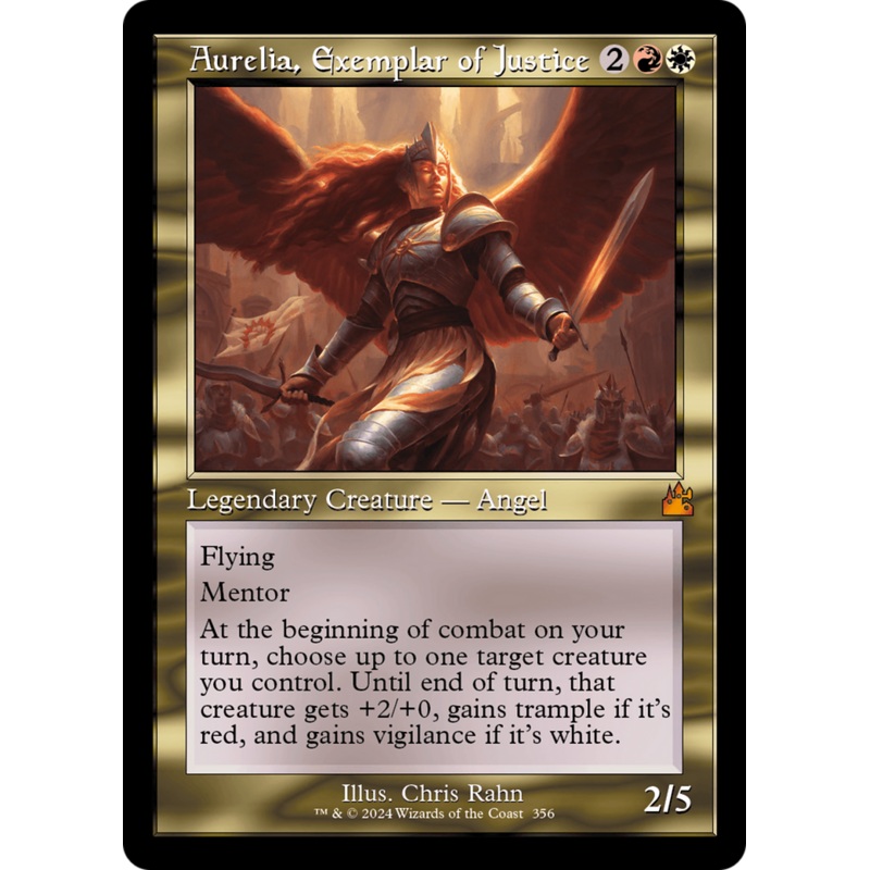 Aurelia, Exemplar of Justice (Retro) [Ravnica Remastered]