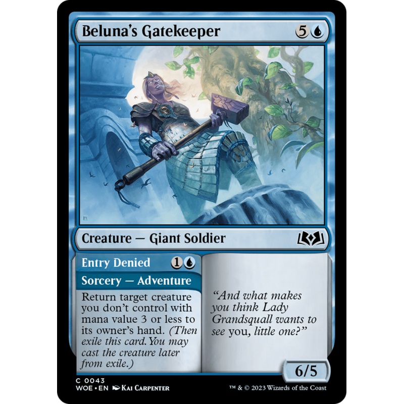 Beluna's Gatekeeper // Entry Denied [Wilds of Eldraine]