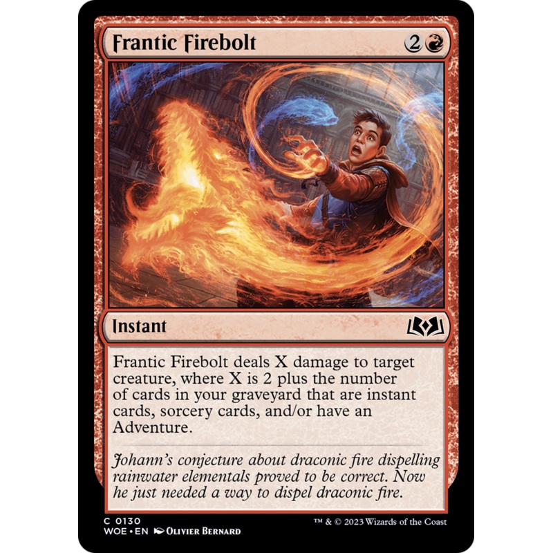 Frantic Firebolt [Wilds of Eldraine]
