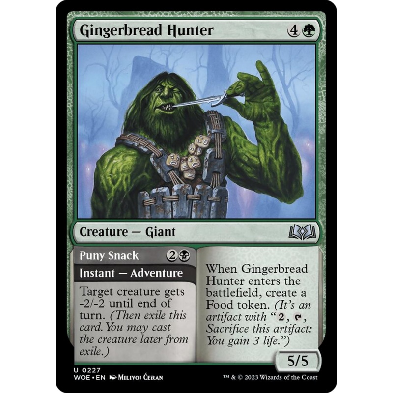Gingerbread Hunter // Puny Snack [Wilds of Eldraine]