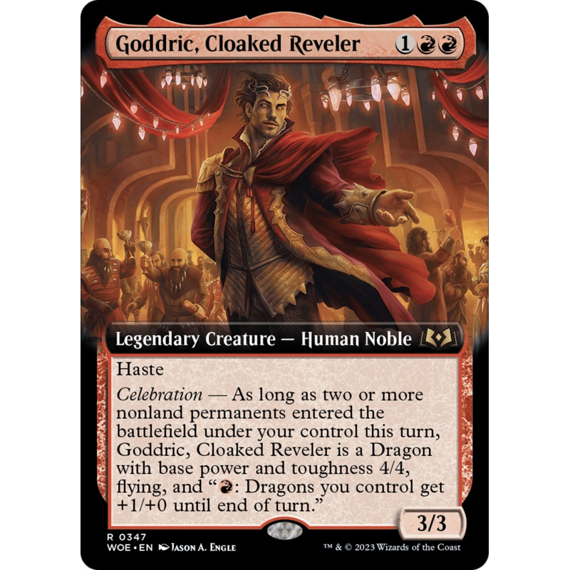 Goddric, Cloaked Reveler (Extended Art) [Wilds of Eldraine]