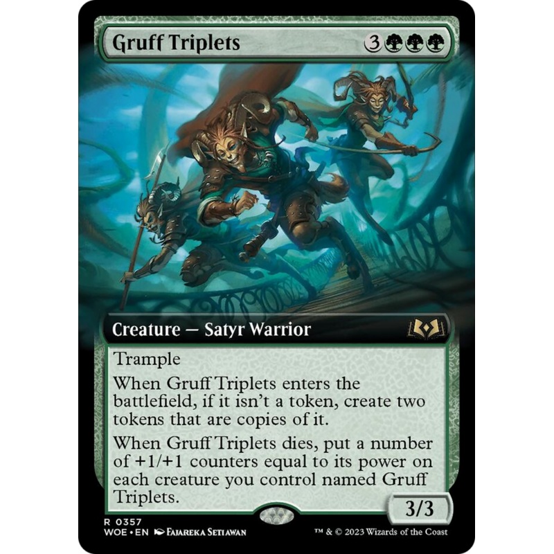 Gruff Triplets (Extended Art) [Wilds of Eldraine]