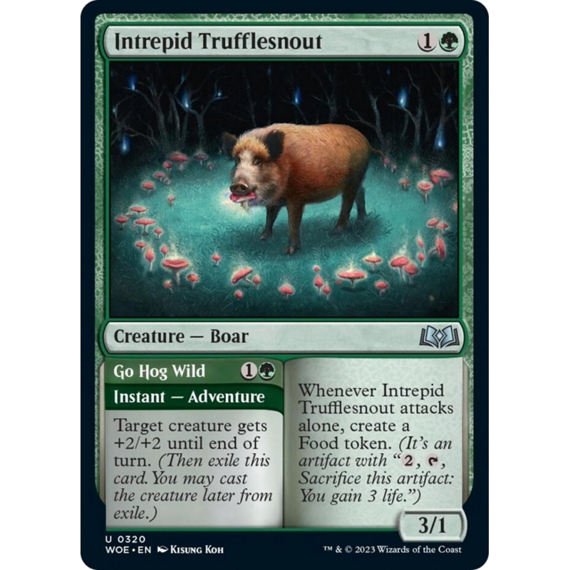 Intrepid Trufflesnout // Go Hog Wild [Wilds of Eldraine]