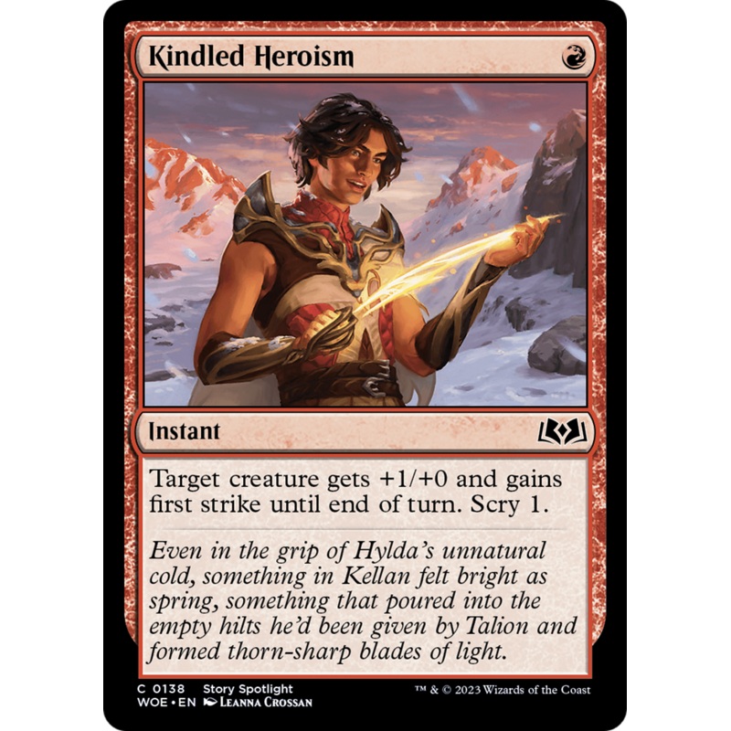 Kindled Heroism [Wilds of Eldraine]