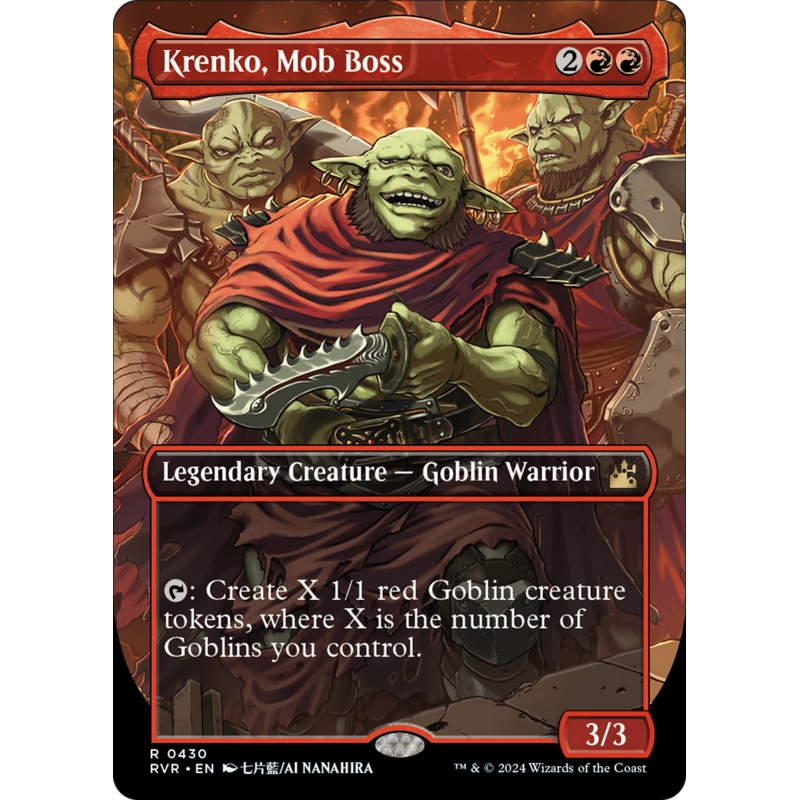 Krenko, Mob Boss (Anime Borderless) [Ravnica Remastered]