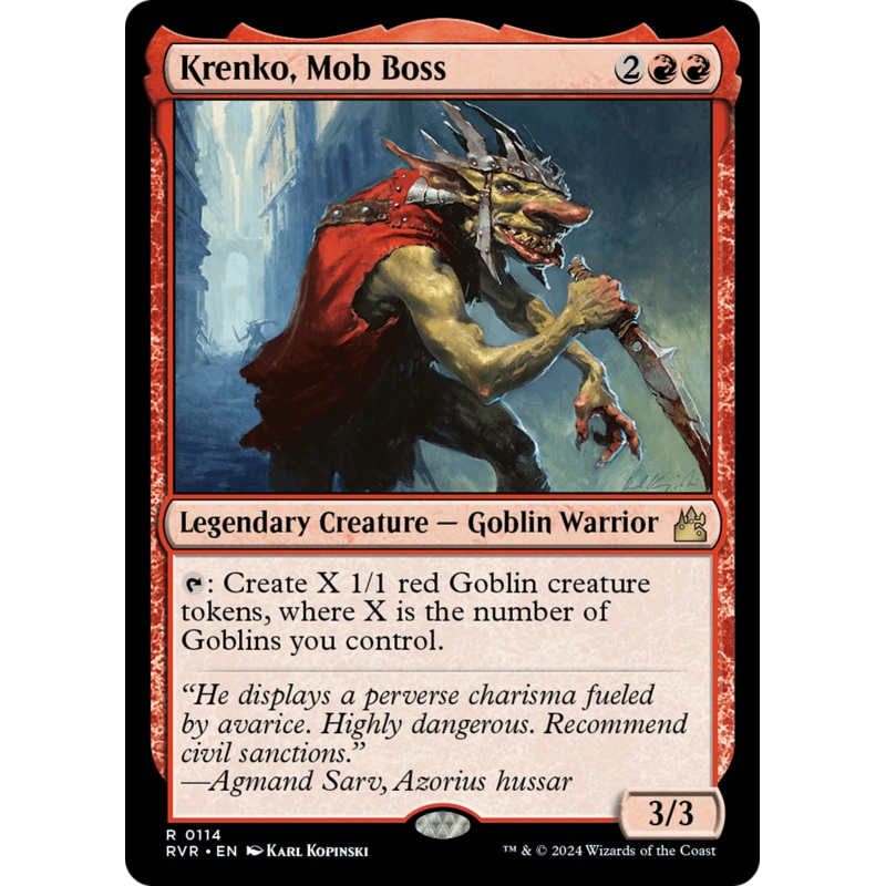 Krenko, Mob Boss [Ravnica Remastered]