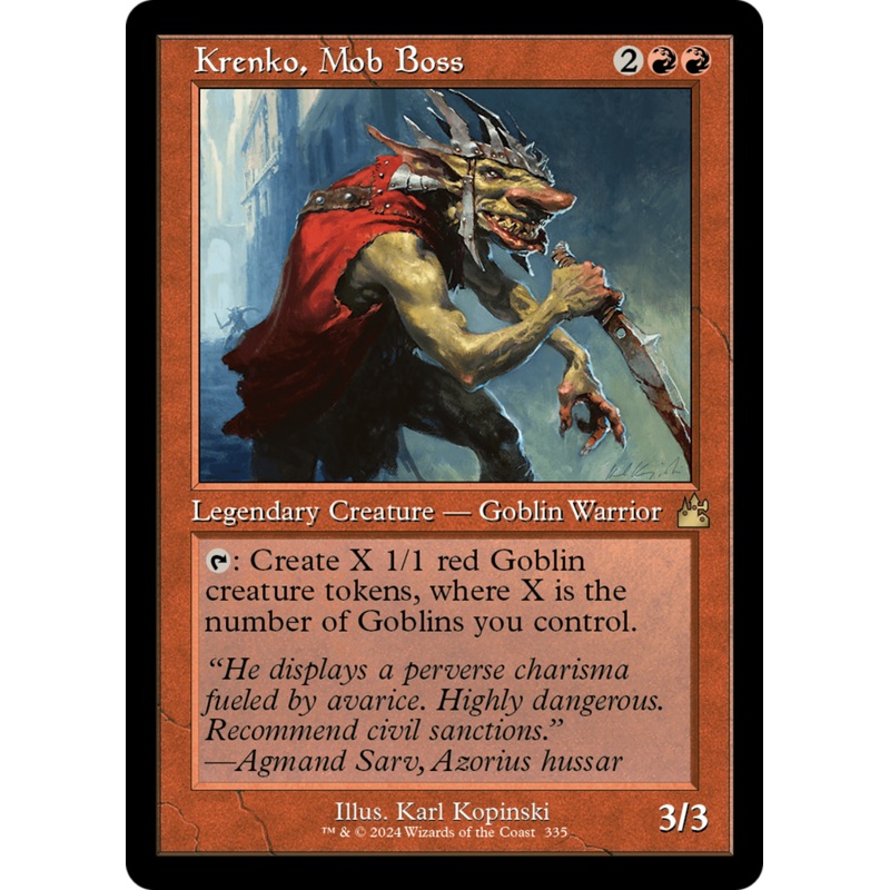 Krenko, Mob Boss (Retro) [Ravnica Remastered]