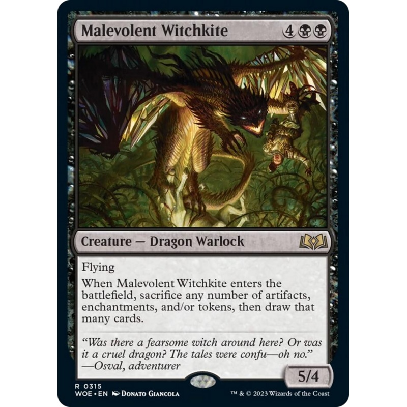Malevolent Witchkite [Wilds of Eldraine]