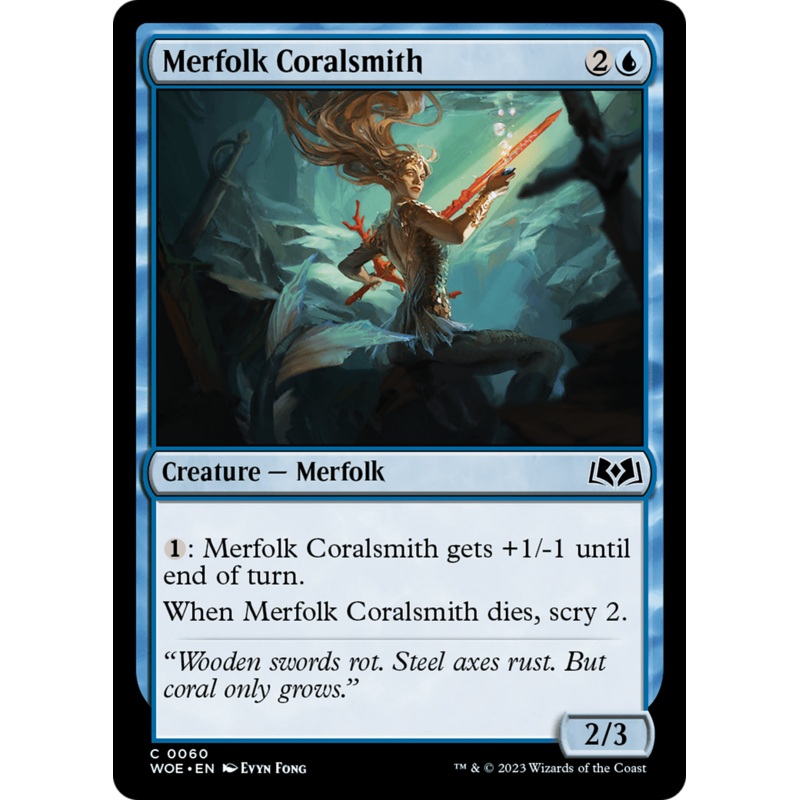 Merfolk Coralsmith [Wilds of Eldraine]