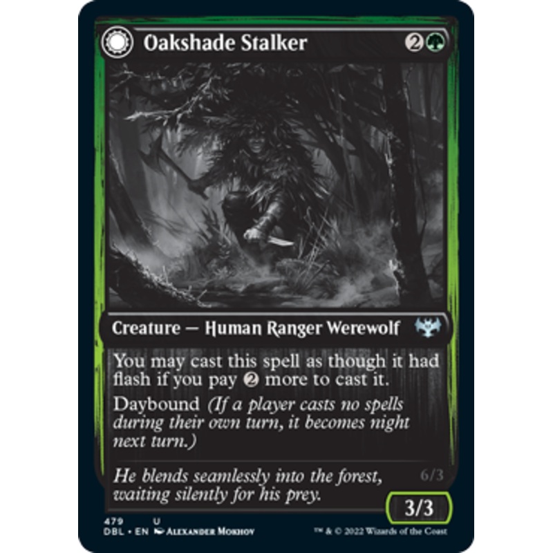 Oakshade Stalker // Moonlit Ambusher [Innistrad: Double Feature]