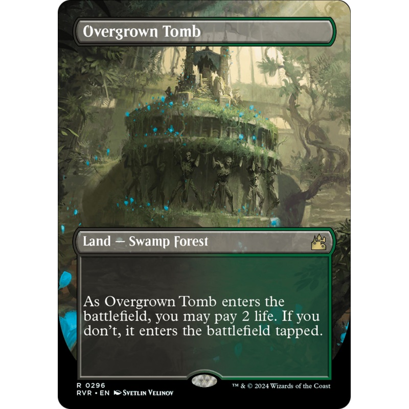 Overgrown Tomb (Borderless) [Ravnica Remastered]