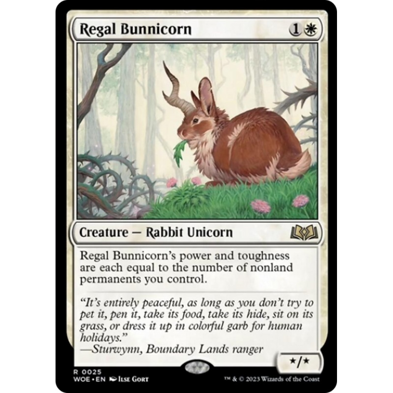 Regal Bunnicorn [Wilds of Eldraine]