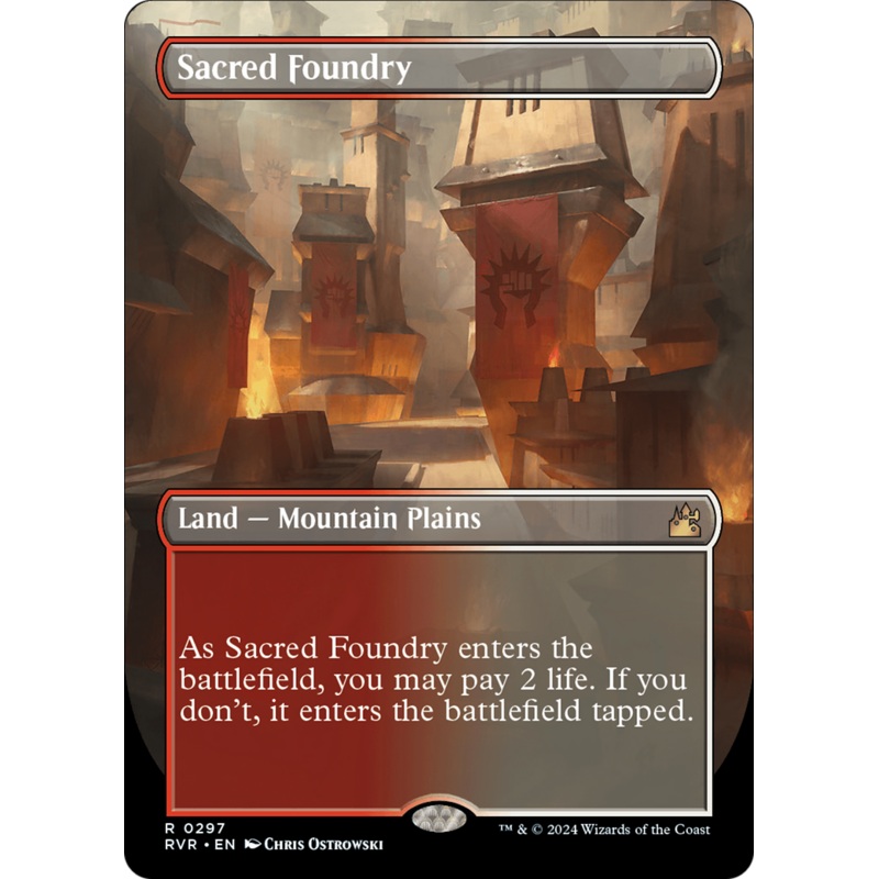 Sacred Foundry (Borderless) [Ravnica Remastered]