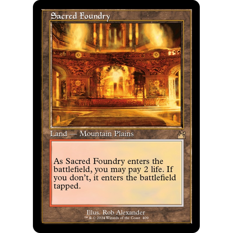 Sacred Foundry (Retro) [Ravnica Remastered]