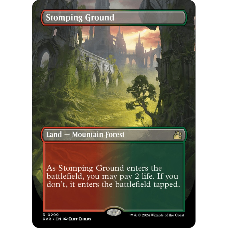 Stomping Ground (Borderless) [Ravnica Remastered]