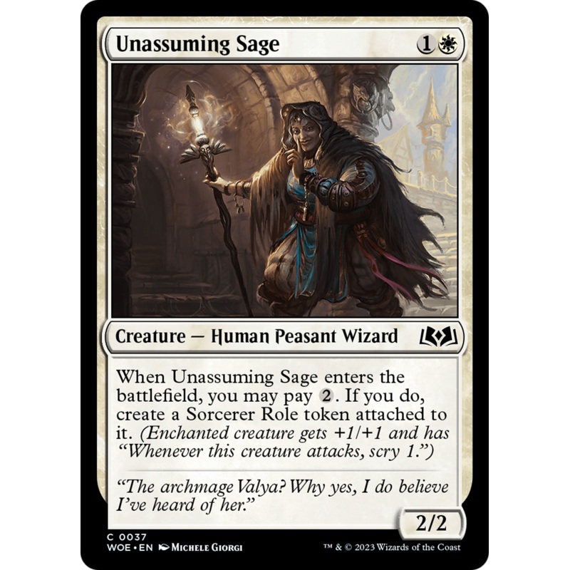 Unassuming Sage [Wilds of Eldraine]