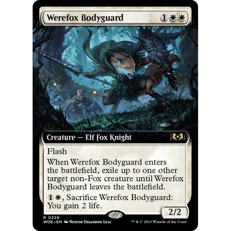 Werefox Bodyguard (Extended Art) [Wilds of Eldraine]