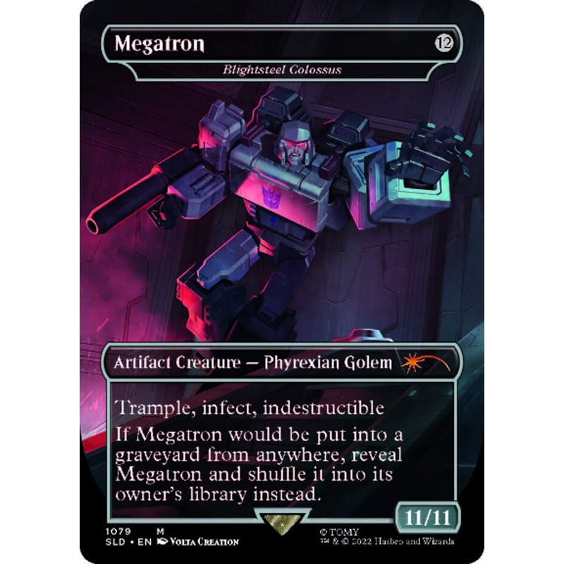 Blightsteel Colossus - Megatron (Borderless) [Secret Lair Drop Series]
