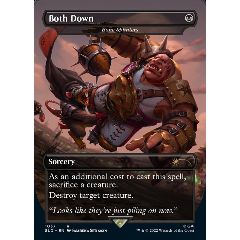 Both Down - Bone Splinters (Borderless) [Secret Lair Drop Series]