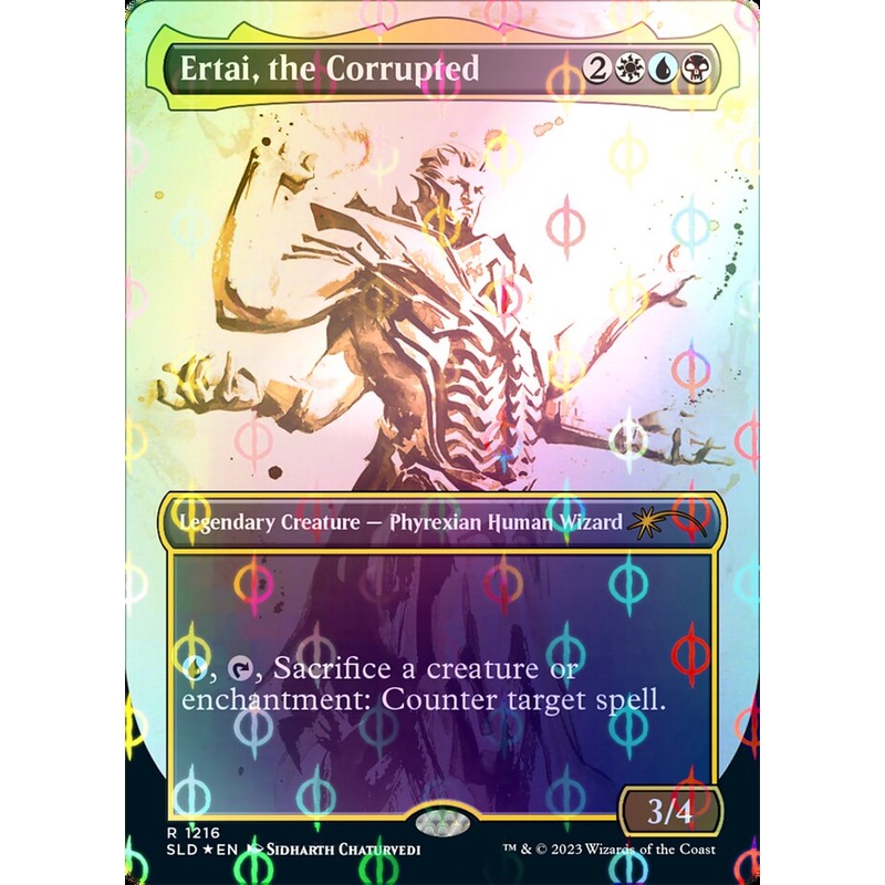 Ertai, the Corrupted (Borderless Ichor Step-and-Compleat Foil) [Secret Lair Drop Series]