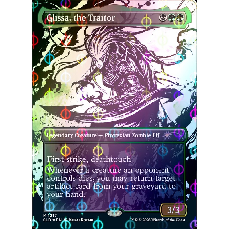 Glissa, the Traitor (Borderless Ichor Step-and-Compleat Foil) [Secret Lair Drop Series]