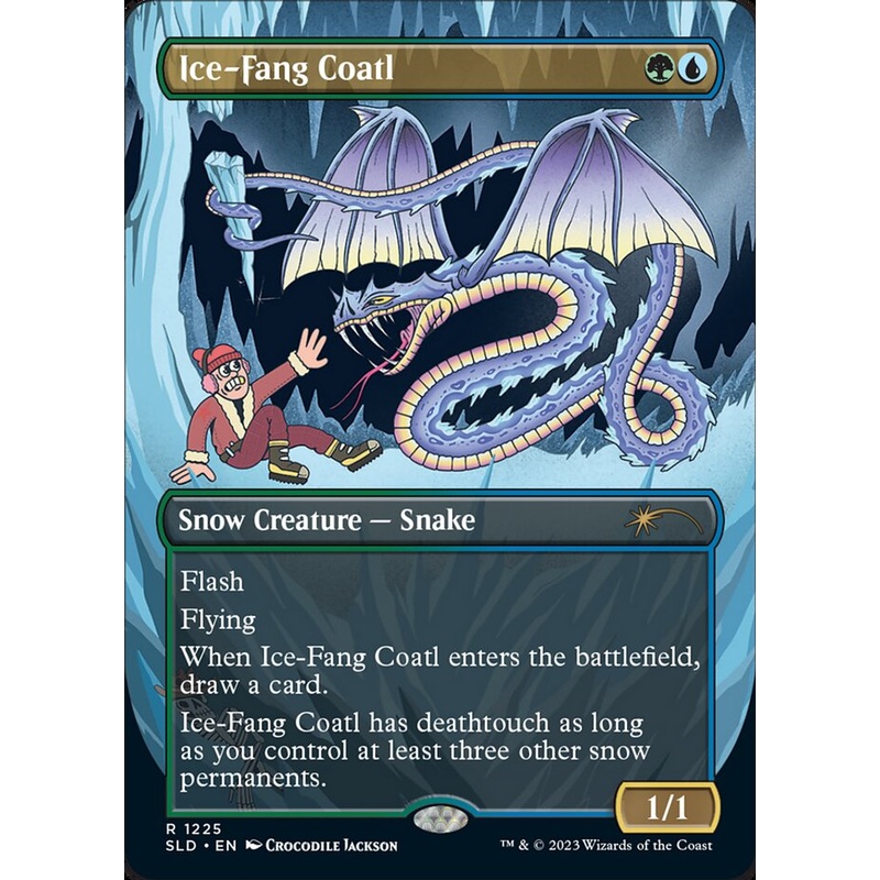 Ice-Fang Coatl (Borderless) [Secret Lair Drop Series]