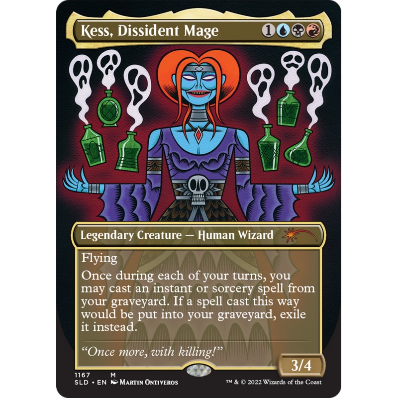 Kess, Dissident Mage (Borderless) [Secret Lair Drop Series]