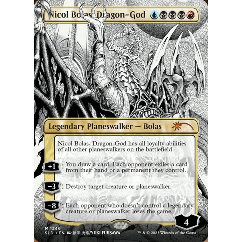 Nicol Bolas, Dragon-God (Borderless) [Secret Lair Drop Series]