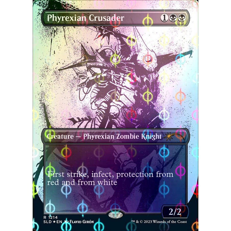 Phyrexian Crusader (Borderless Ichor Step-and-Compleat Foil) [Secret Lair Drop Series]