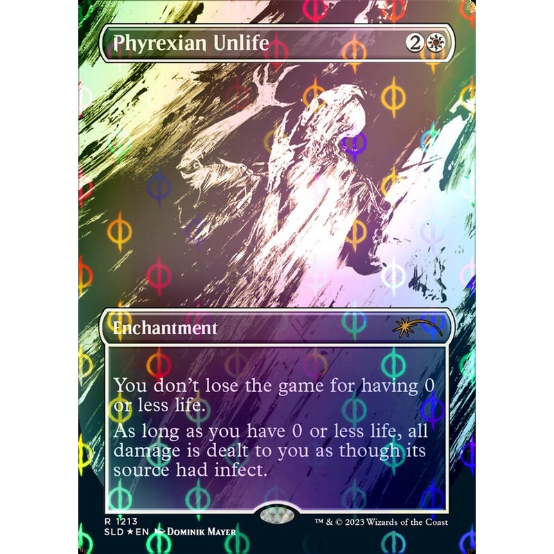 Phyrexian Unlife (Borderless Ichor Step-and-Compleat Foil) [Secret Lair Drop Series]