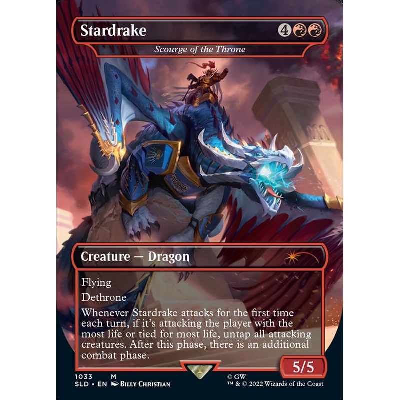 Stardrake - Scourge of the Throne (Borderless) [Secret Lair Drop Series]
