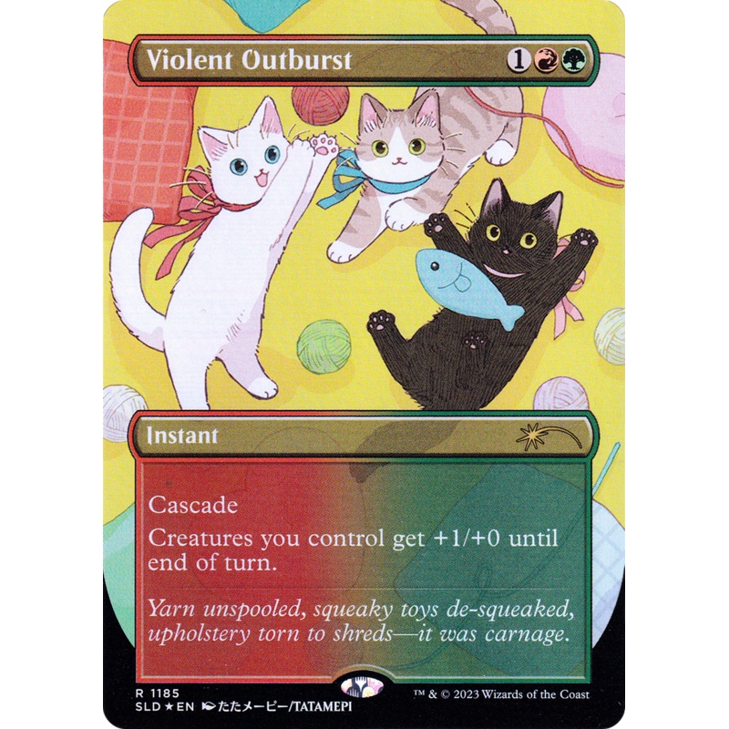 Violent Outburst (Borderless) [Secret Lair Drop Series]