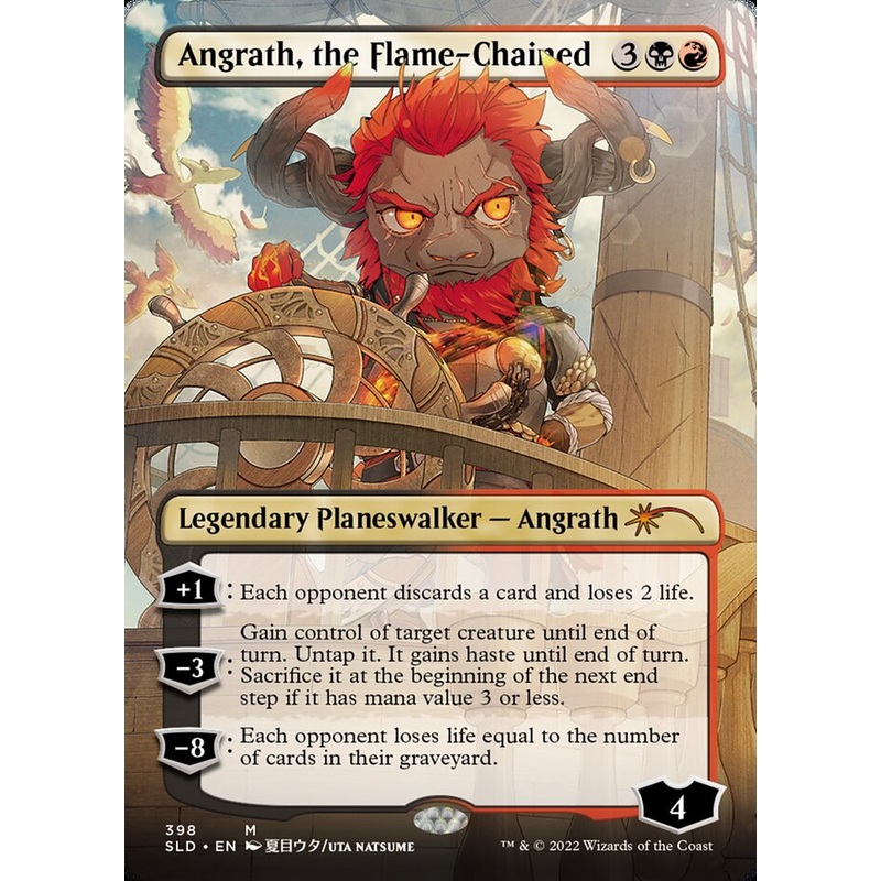 Angrath, the Flame-Chained (Borderless) [Secret Lair Drop Series]