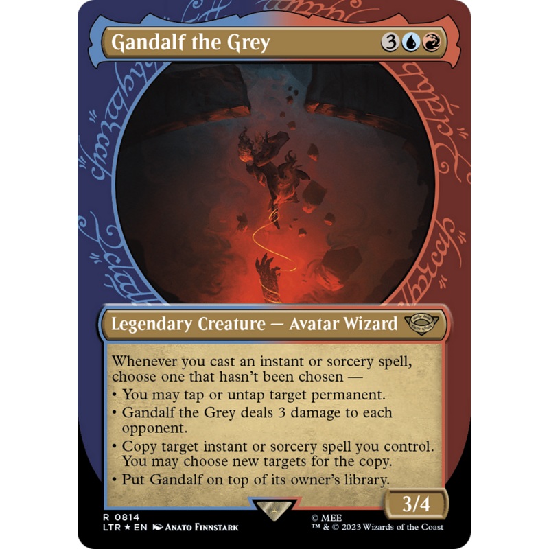 Gandalf the Grey (Showcase) (Surge Foil) [The Lord of the Rings: Tales of Middle-Earth]
