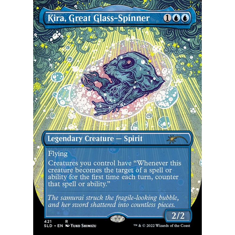 Kira, Great Glass-Spinner (Borderless) [Secret Lair Drop Series]