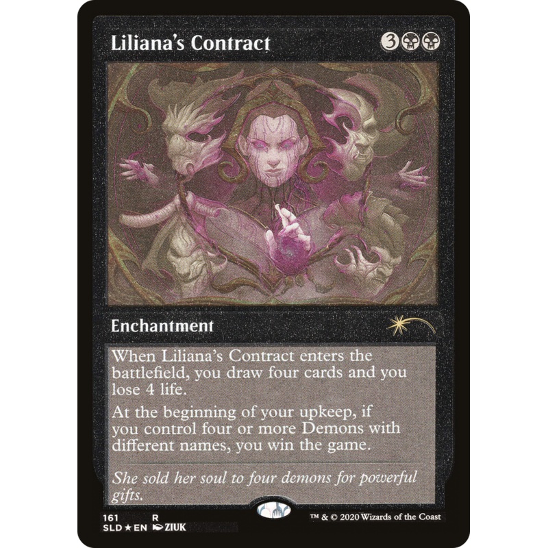 Liliana's Contract (Foil Etched) [Secret Lair Drop Series]